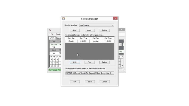 NinjaTrader 7 – The Session Manager