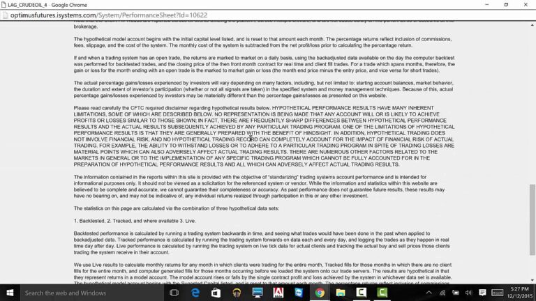 Automated Trading Capital Requirements (on iSystems)