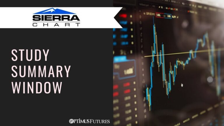 Sierra Chart – Study Summary Window | Optimus Futures