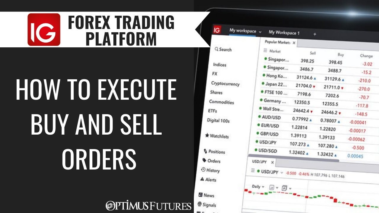 IG Forex Trading Platform – How to Execute Buy and Sell Orders