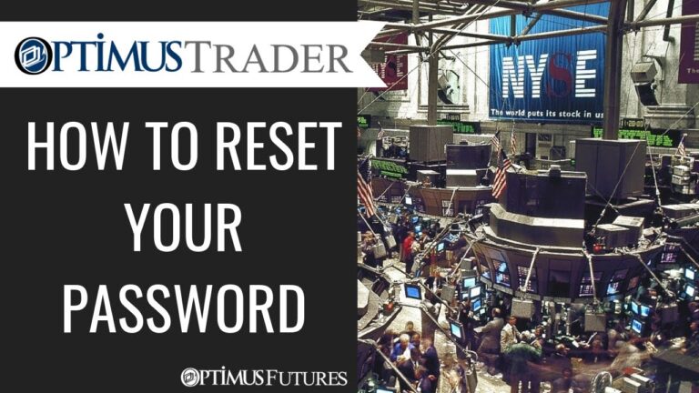 Optimus Trader – How to Reset your Password