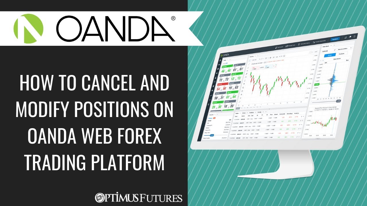 How to Cancel and Modify Positions on OANDA Web Forex Trading Platform