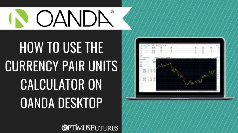 How to use the Currency Pair Units Calculator on OANDA Desktop