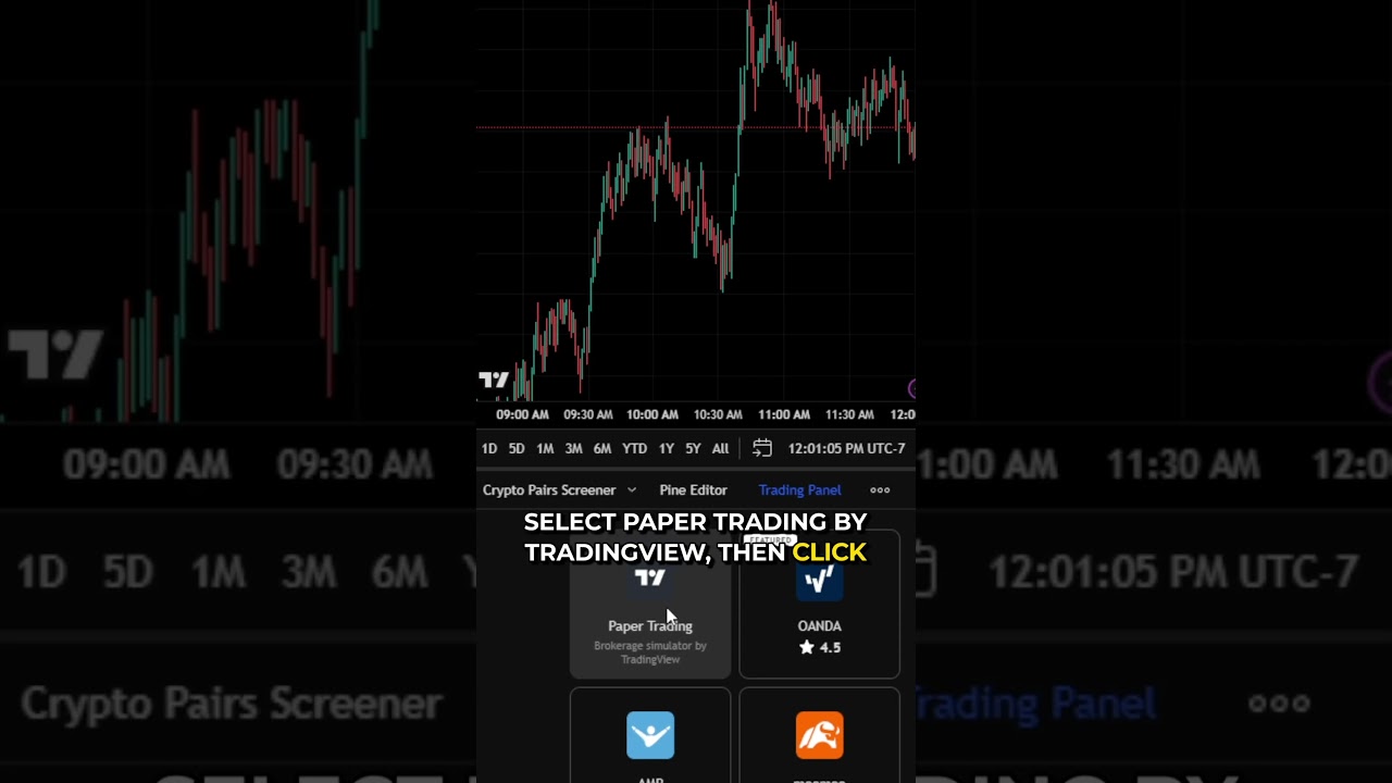 TradingView: How to Set Up Paper Trading in Seconds #tradingview #papertrading #shorts