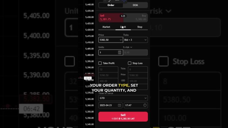 Placing Your First Futures Order in TradingView (Step-by-Step) #tradingview #futures #daytrading