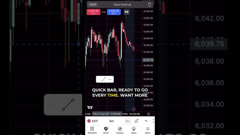 Create a Custom Favorites Bar in TradingView Mobile #tradingview #mobiletrading #trading