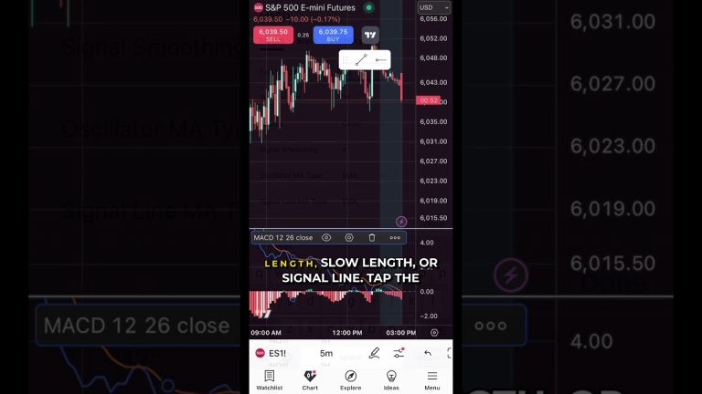 How to Customize MACD Indicator Settings in TradingView Mobile #tradingview #mobiletrading #trading