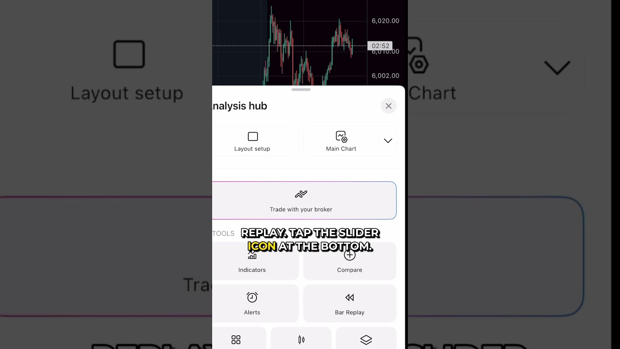 Master the Bar Replay Tool on TradingView Mobile #tradingview #mobiletrading #trading