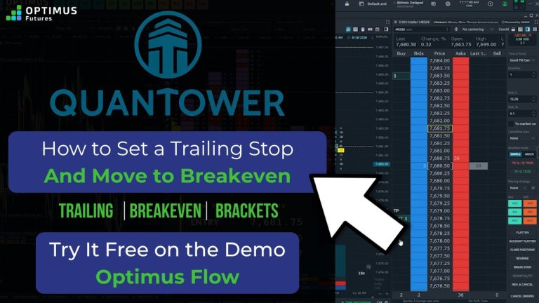 How to Set a Trailing Stop in Quantower #futurestrading